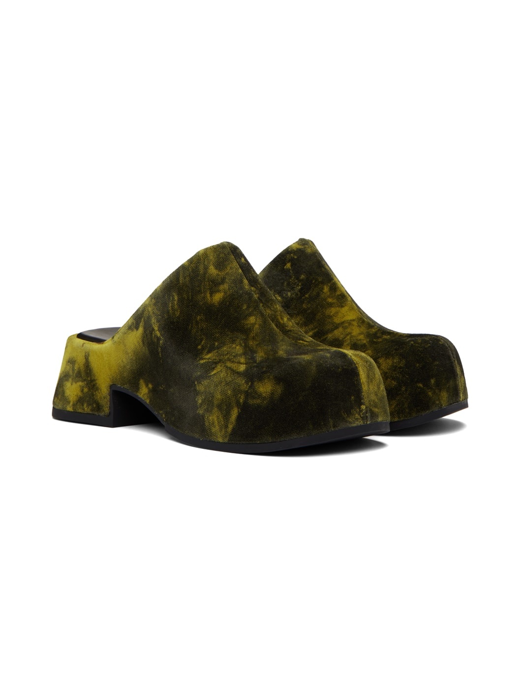 Green & Yellow Pris Mules - 4