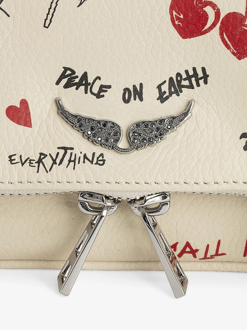 Zadig & Voltaire Rock Nano Leather Clutch Bag outlook