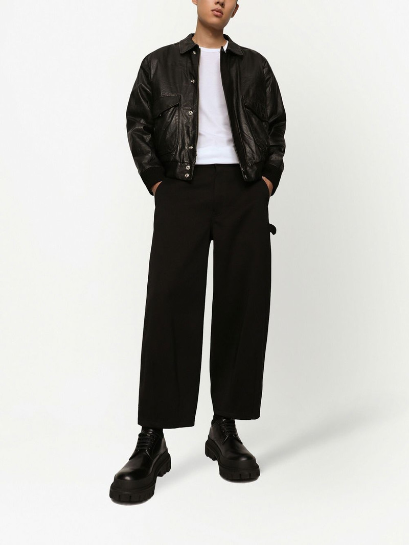 Dolce & Gabbana logo-plaque bomber jacket outlook