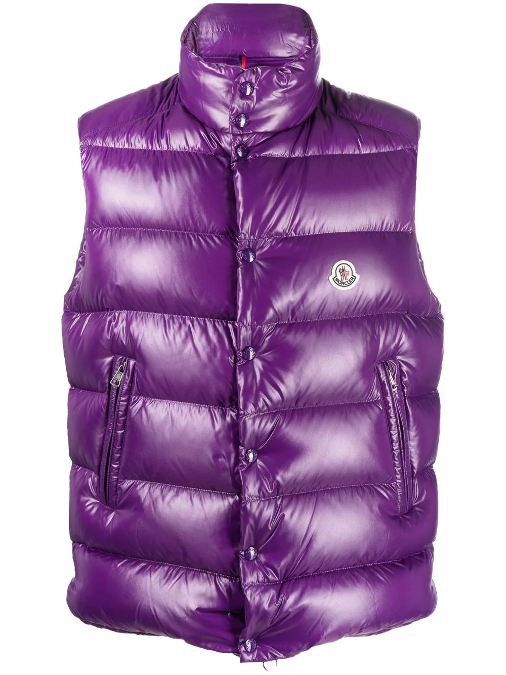 Tibb logo-patch padded gilet - 1