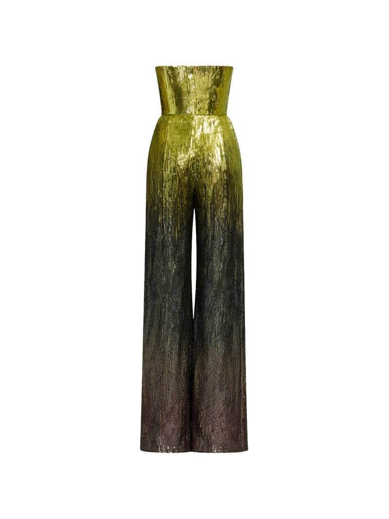 ELIE SAAB strapless sequin jumpsuit outlook