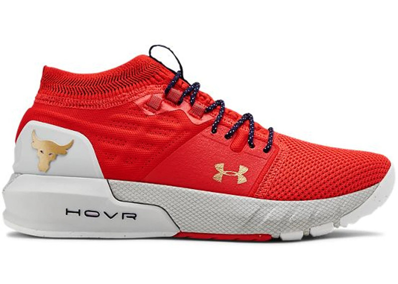 Under Armour Project Rock 2 Blood Orange Halo Grey (Women's) - 1