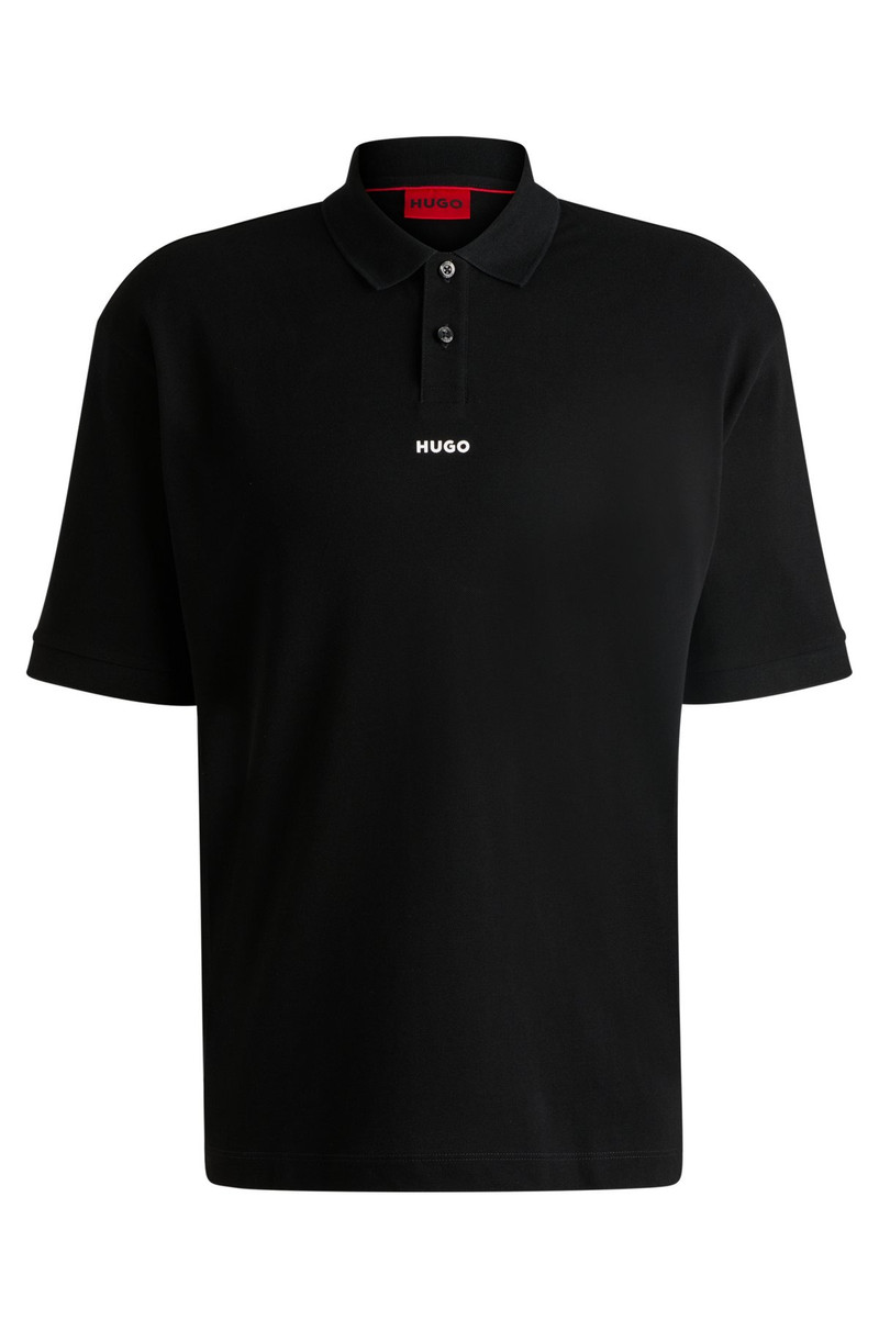 COTTON-PIQUÉ POLO SHIRT WITH LOGO PRINT - 1
