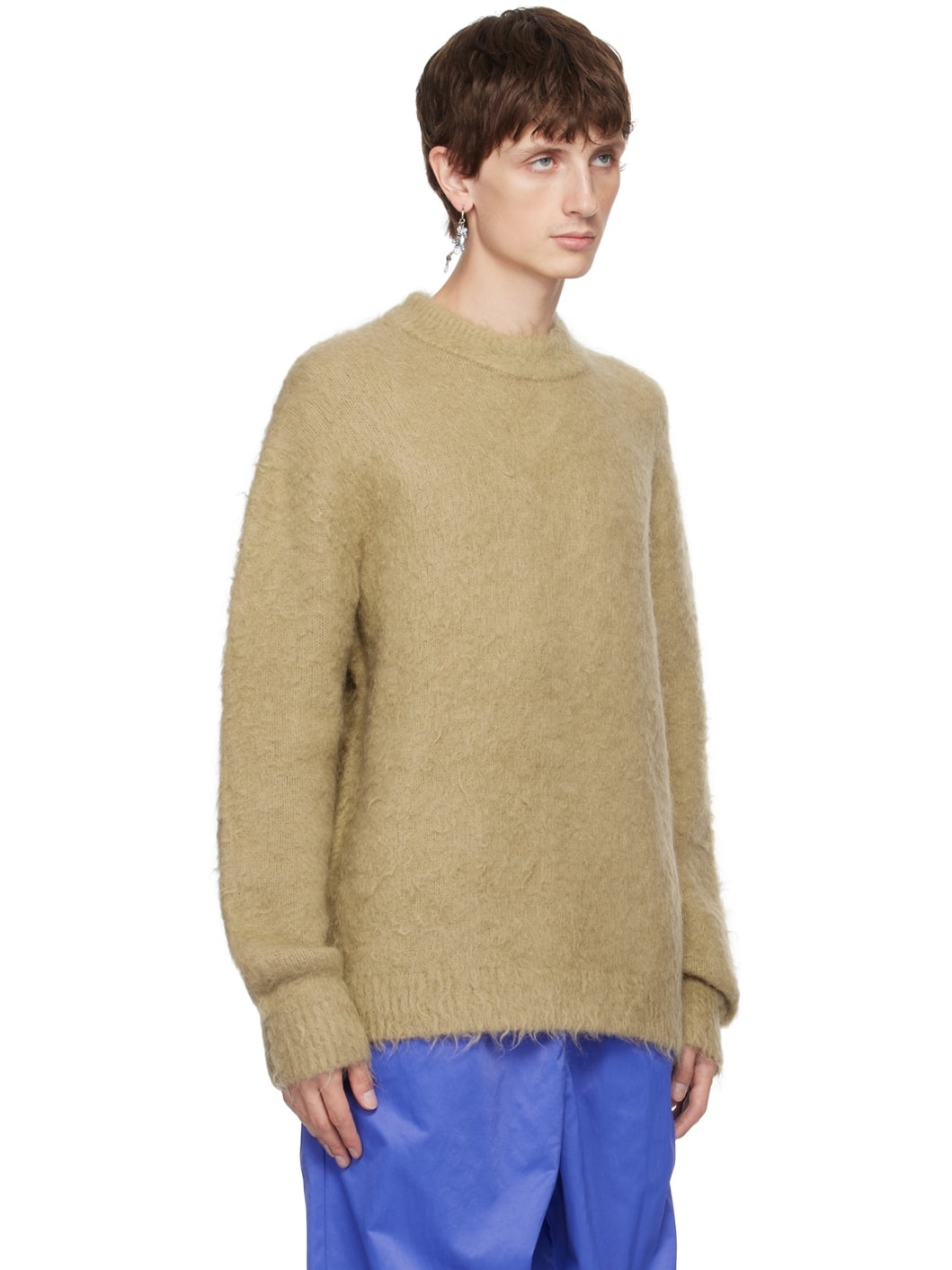 Beige Crewneck Sweater - 2