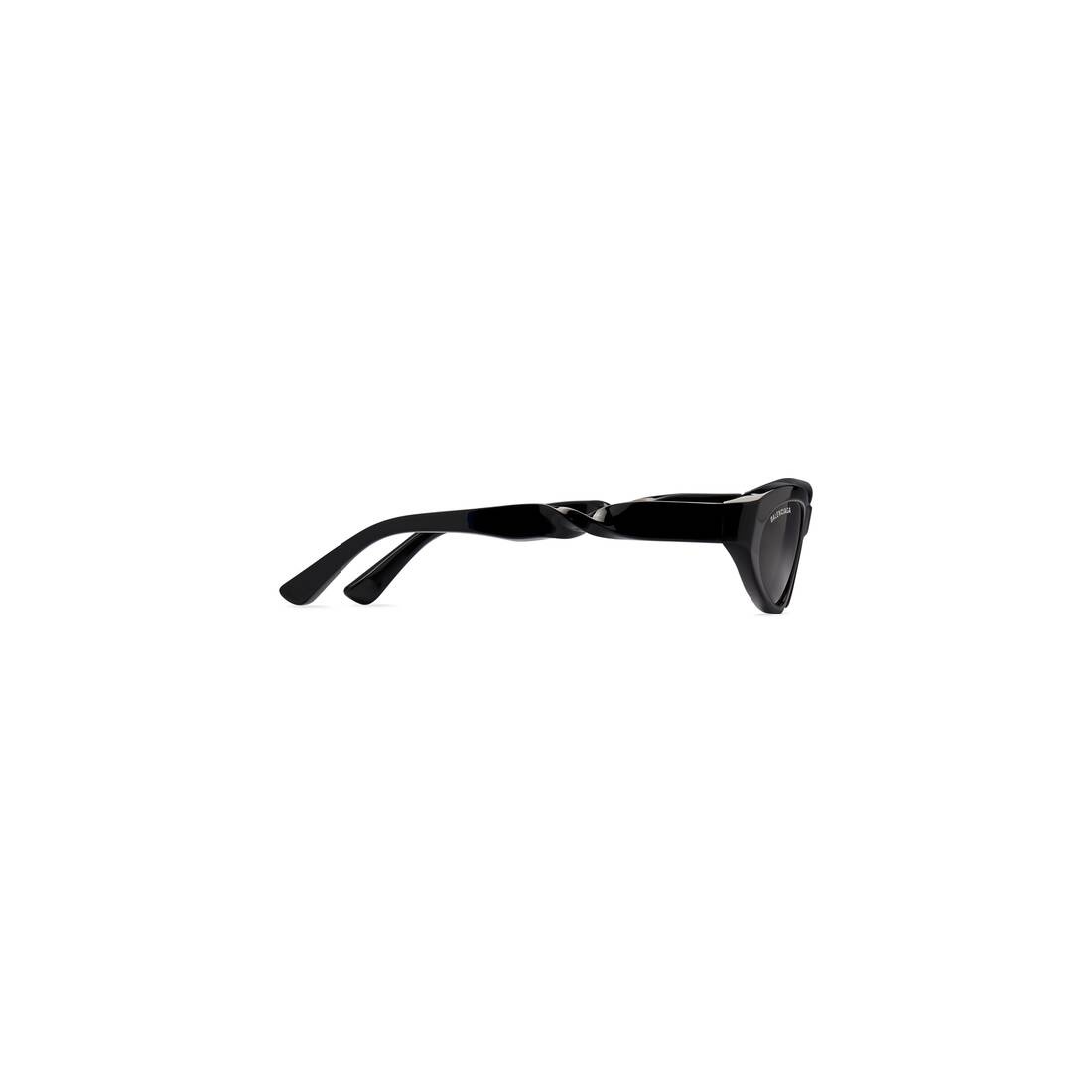Twist Cat Sunglasses  in Black - 4