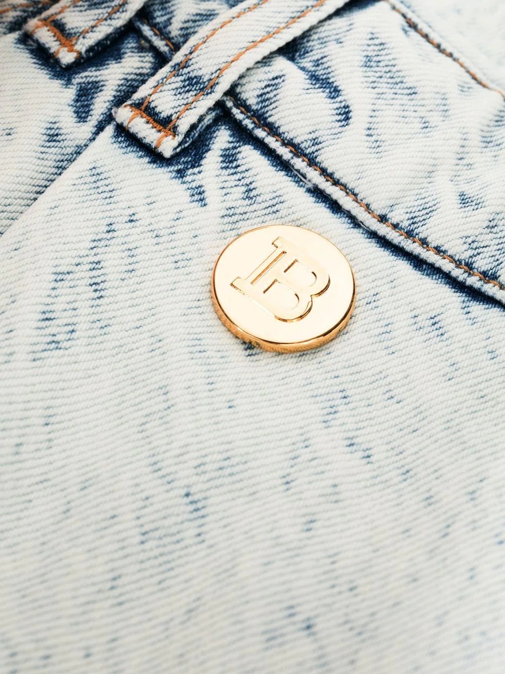 double-breasted denim dress - 6