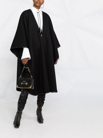 SAINT LAURENT oversized poncho cape coat outlook