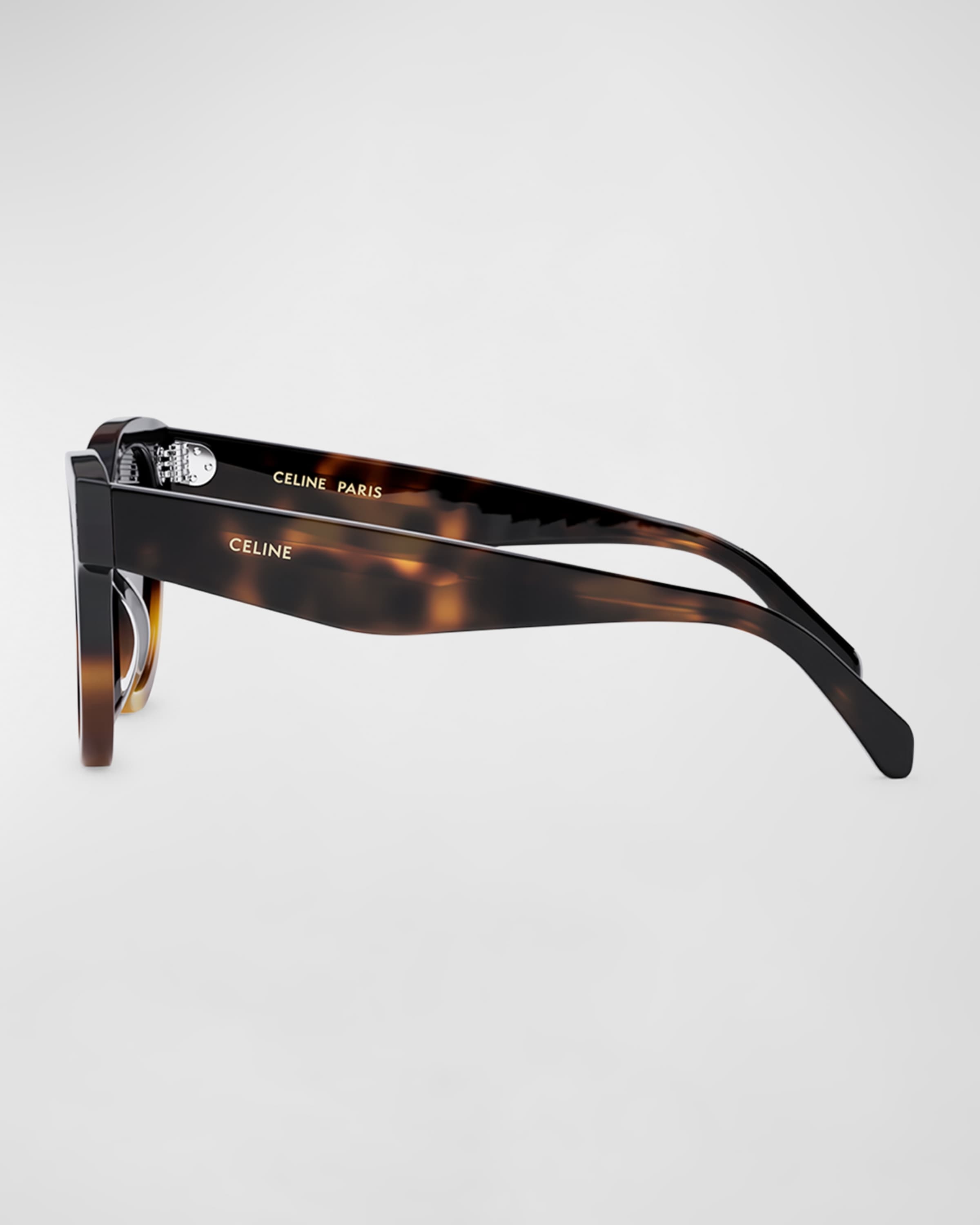 Tortoiseshell Acetate Cat-Eye Sunglasses - 4