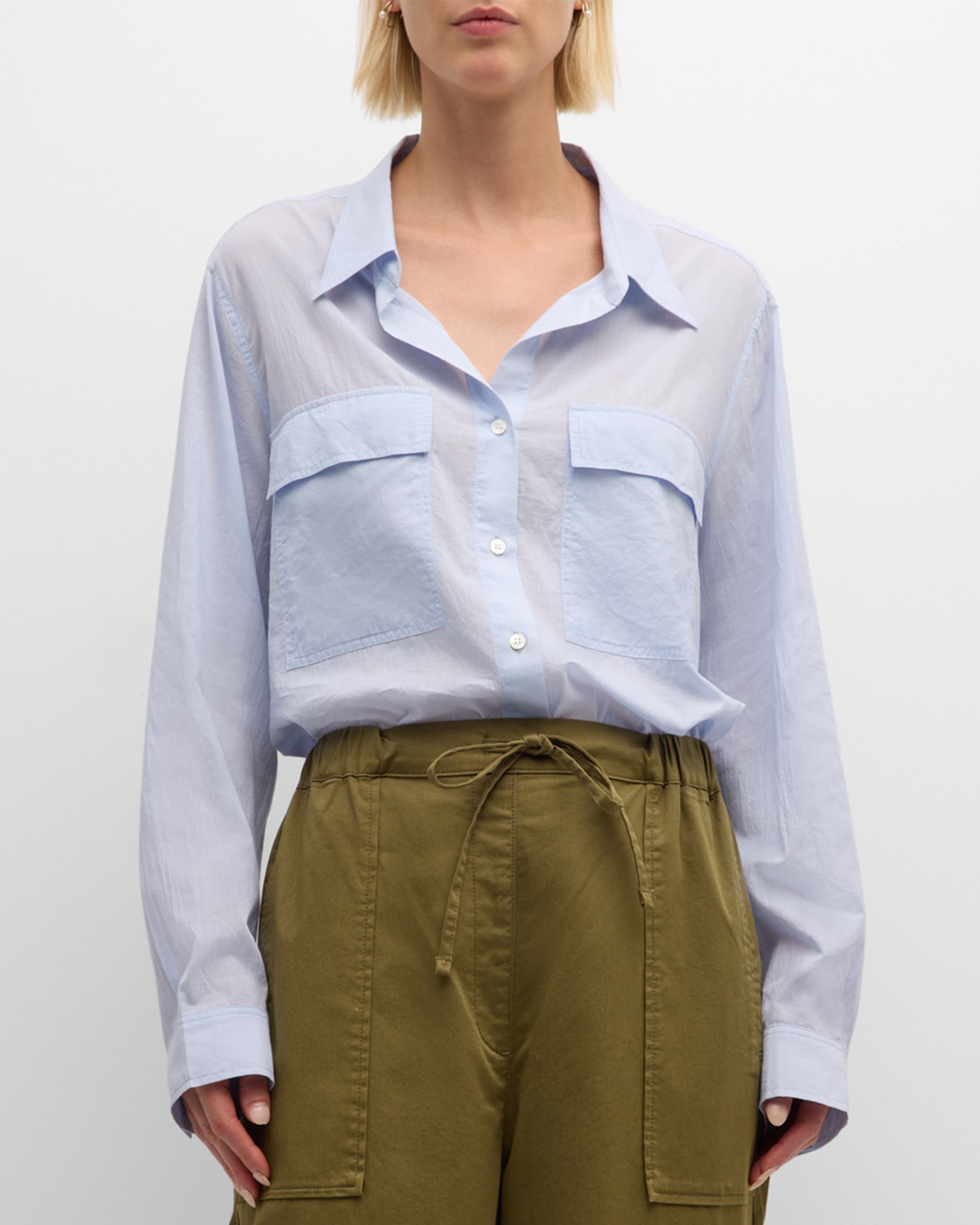 Dim Button-Down Cotton Shirt - 2