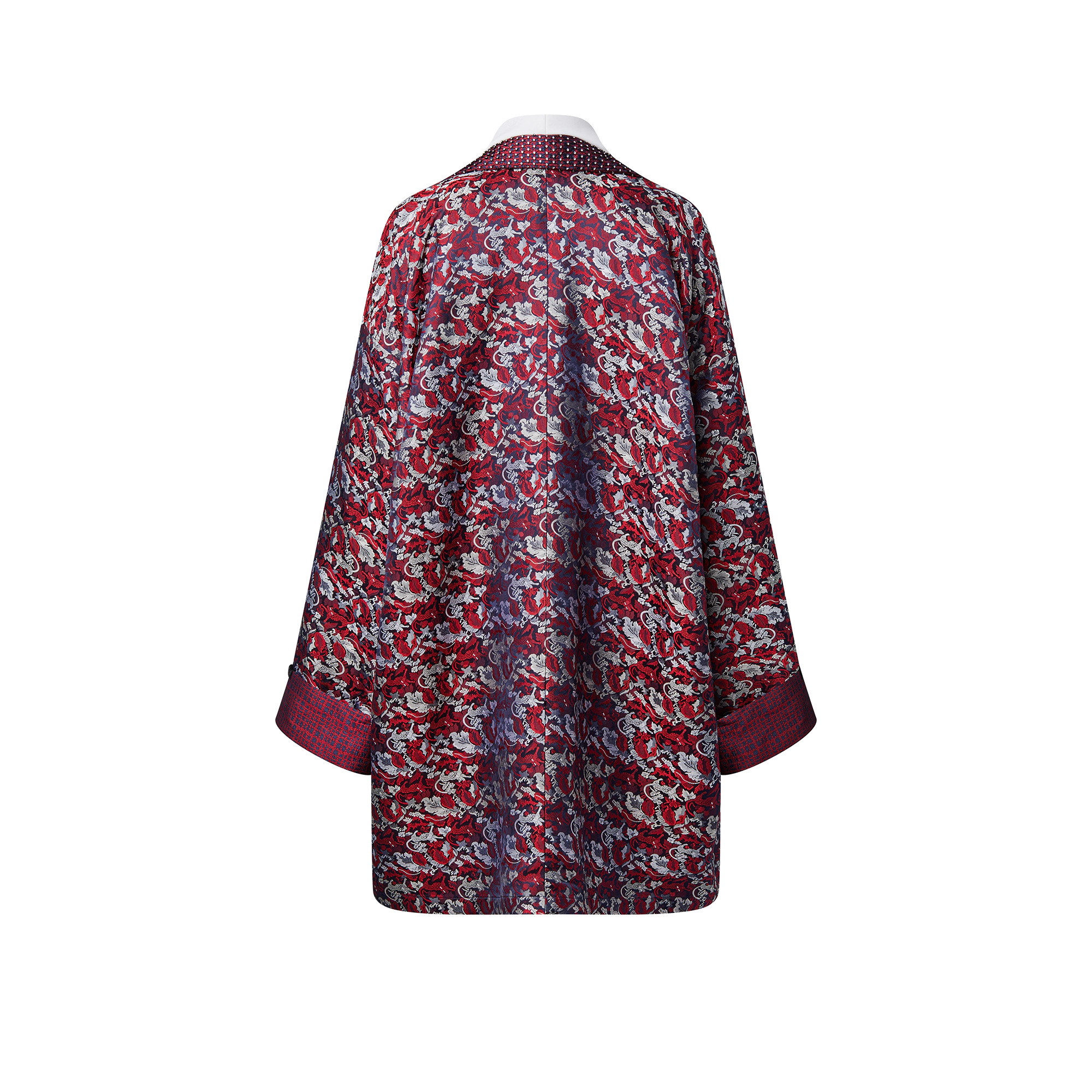 Leaf Jacquard Robe Jacket - 3