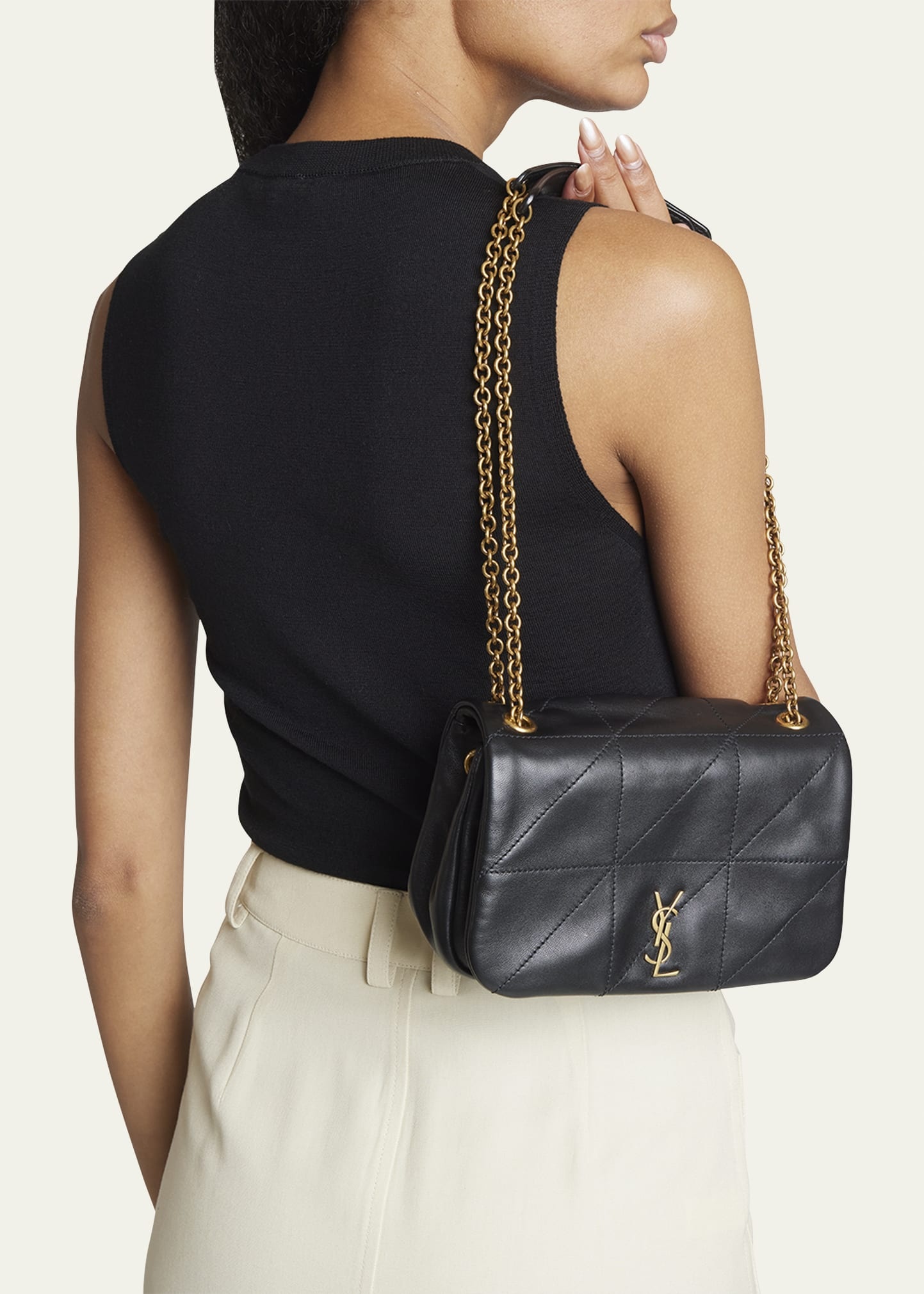 Jamie 4.3 Mini Patchwork Leather Shoulder Bag - 2