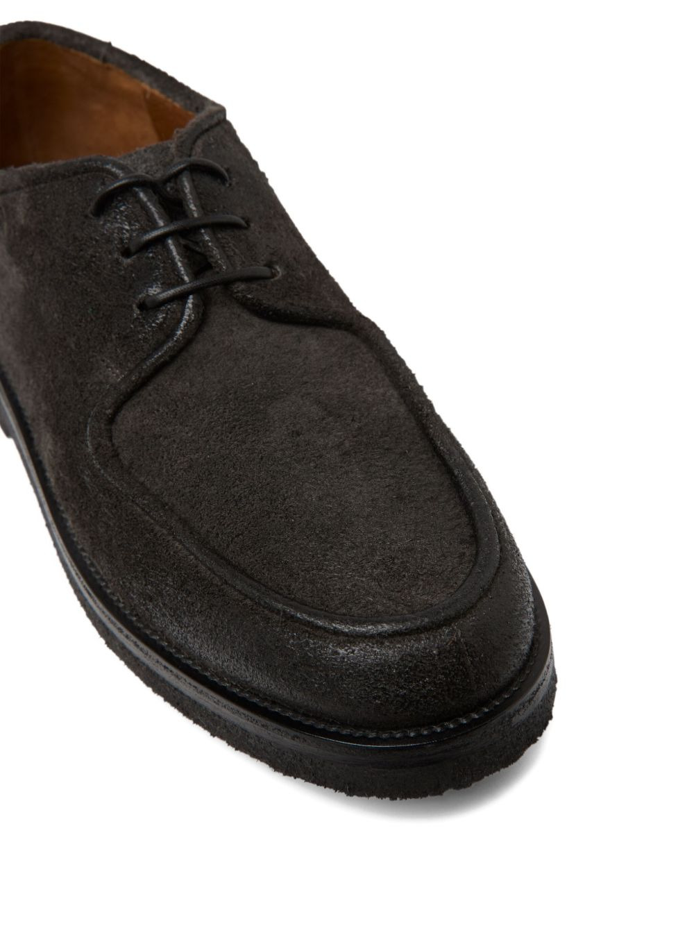 suede lace-up derby shoes - 4