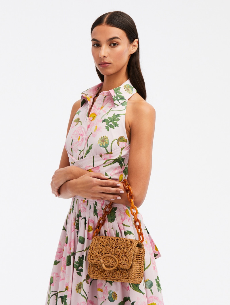 Oscar de la Renta HAND-CROCHETED RAFFIA O POCHETTE outlook