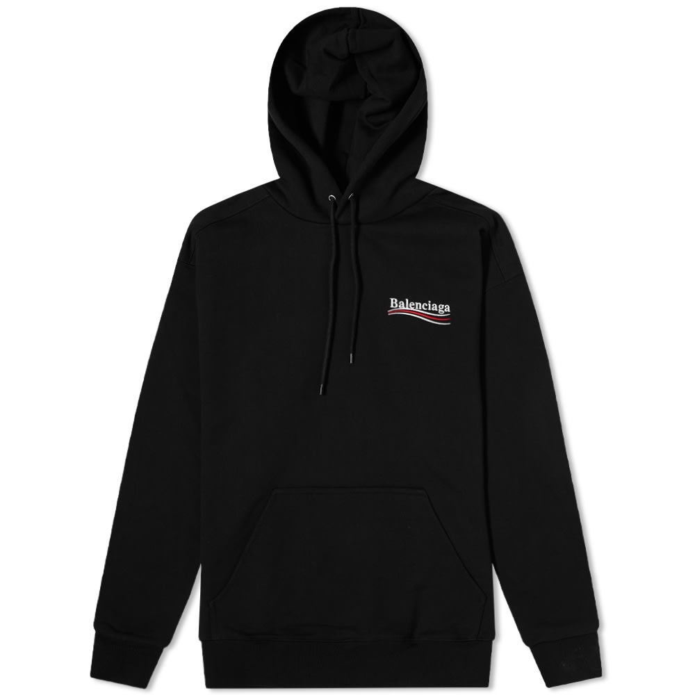 Balenciaga Political Campaign Logo Popover Hoody - 1