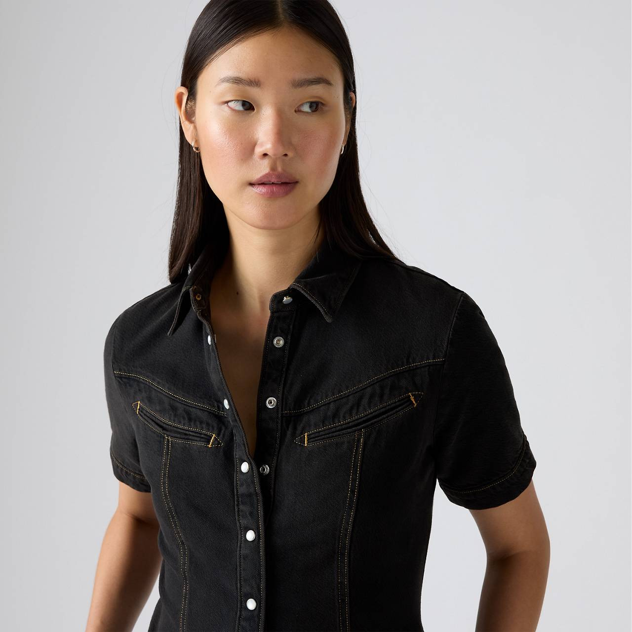 RINOA DENIM DRESS - 5