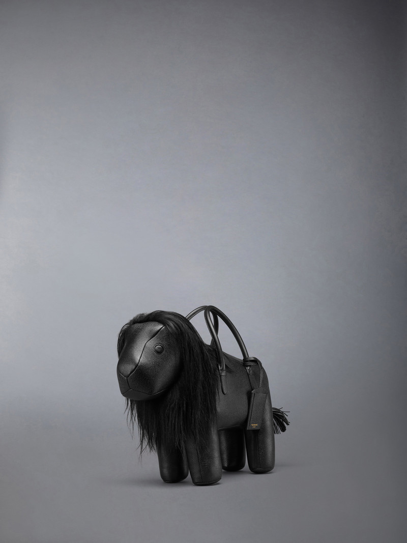 Thom Browne Lion Bag In Pebble Grain outlook