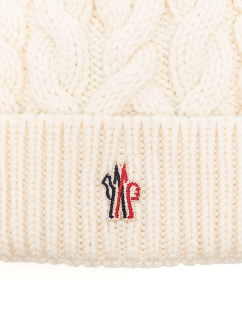 cable-knit beanie hat - 2