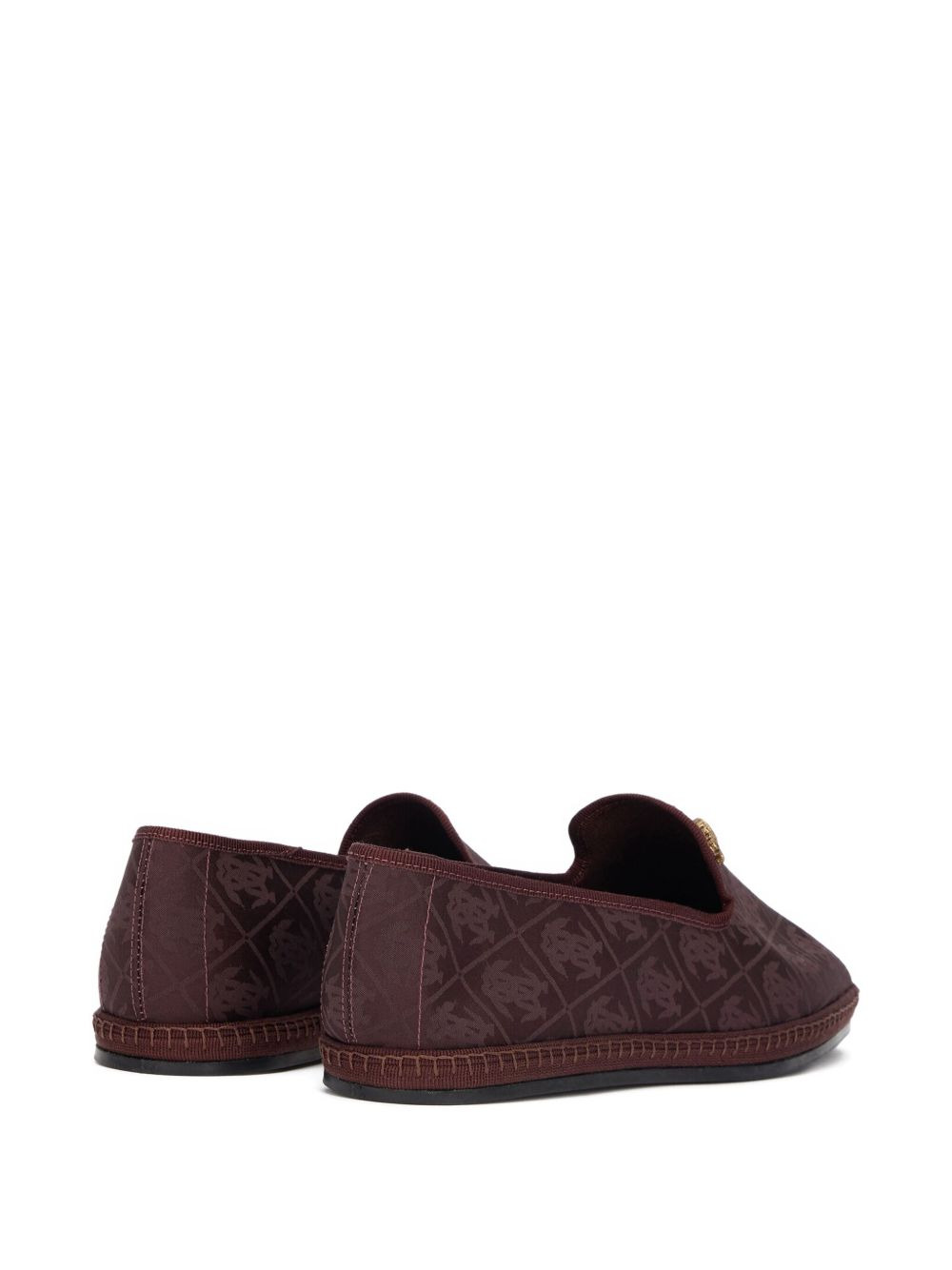 monogram-embellished loafers - 3