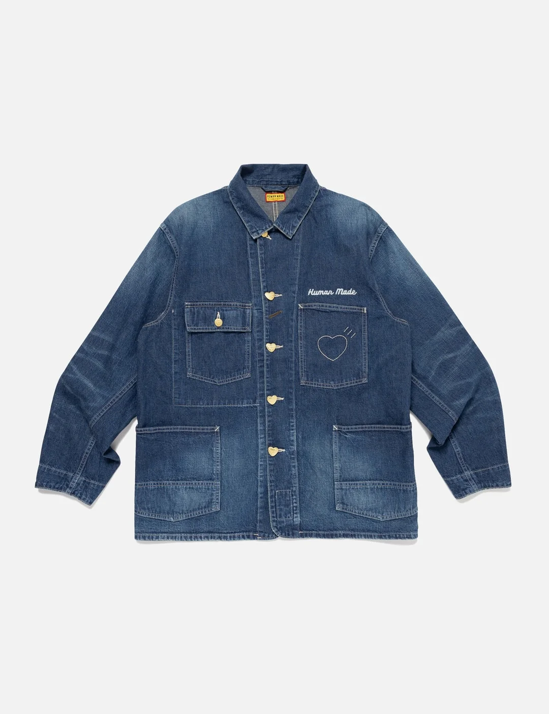 DENIM COVERALL JACKET - 1