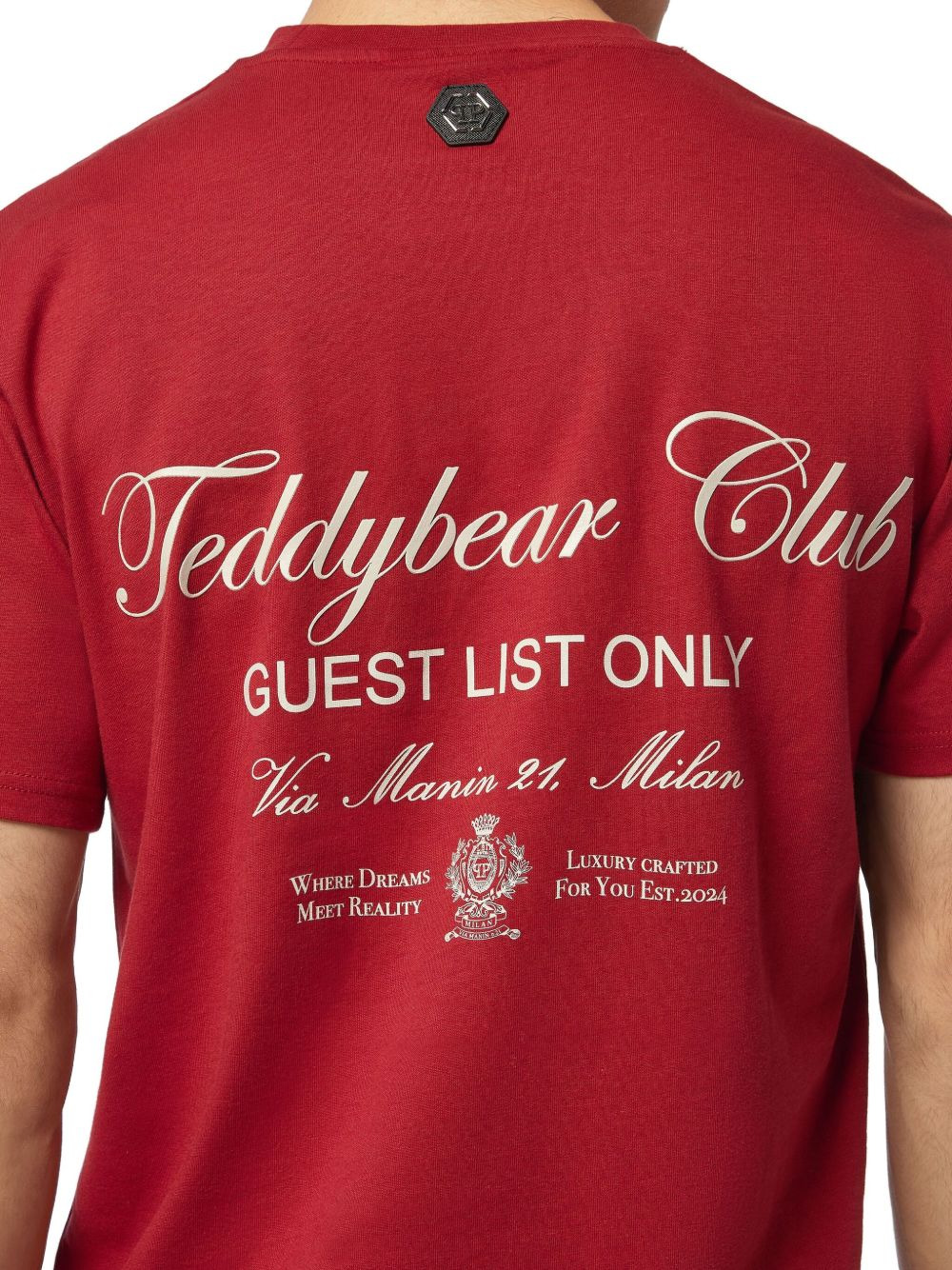 teddy bear strass T-shirt - 4