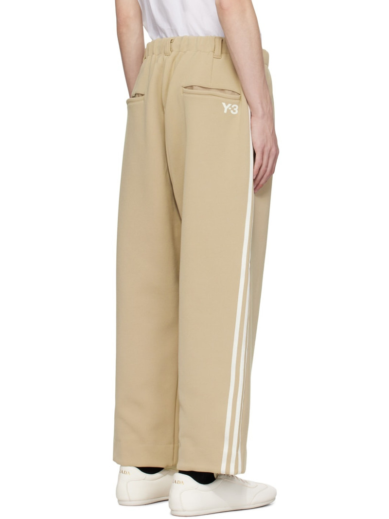Taupe 3 Stripes Sweatpants 3