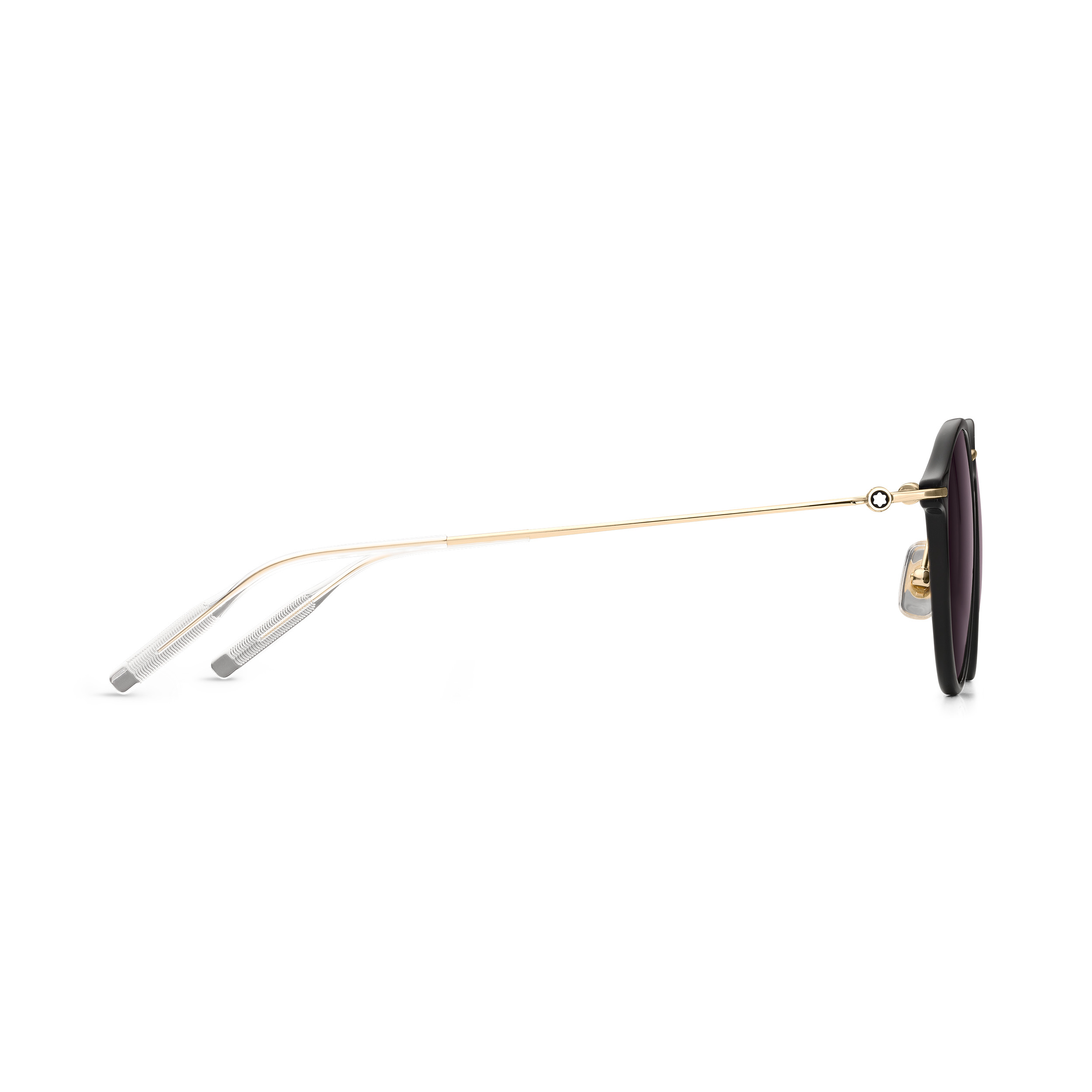 Round Sunglasses with Black Injected Frame - 2