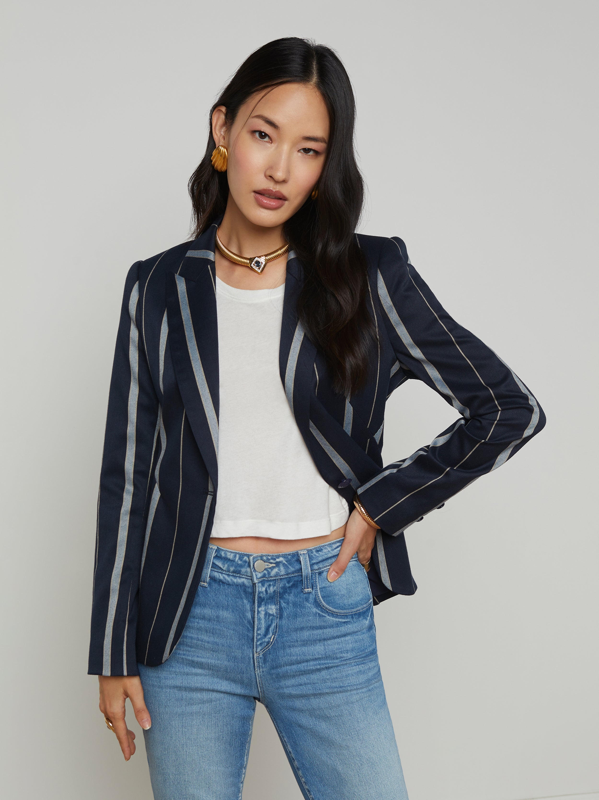 Clementine Striped Blazer - 2