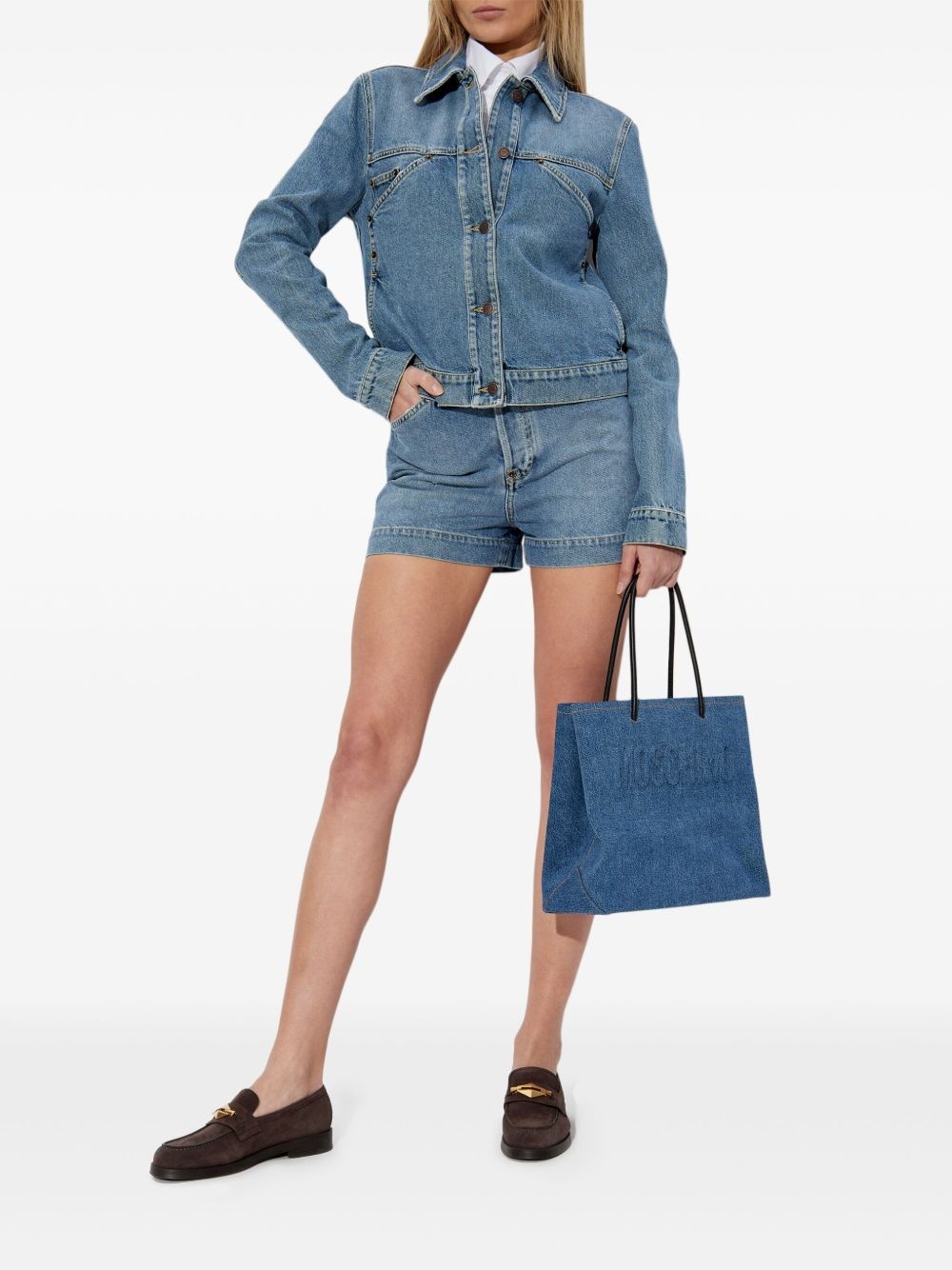 buttoned denim jacket - 2