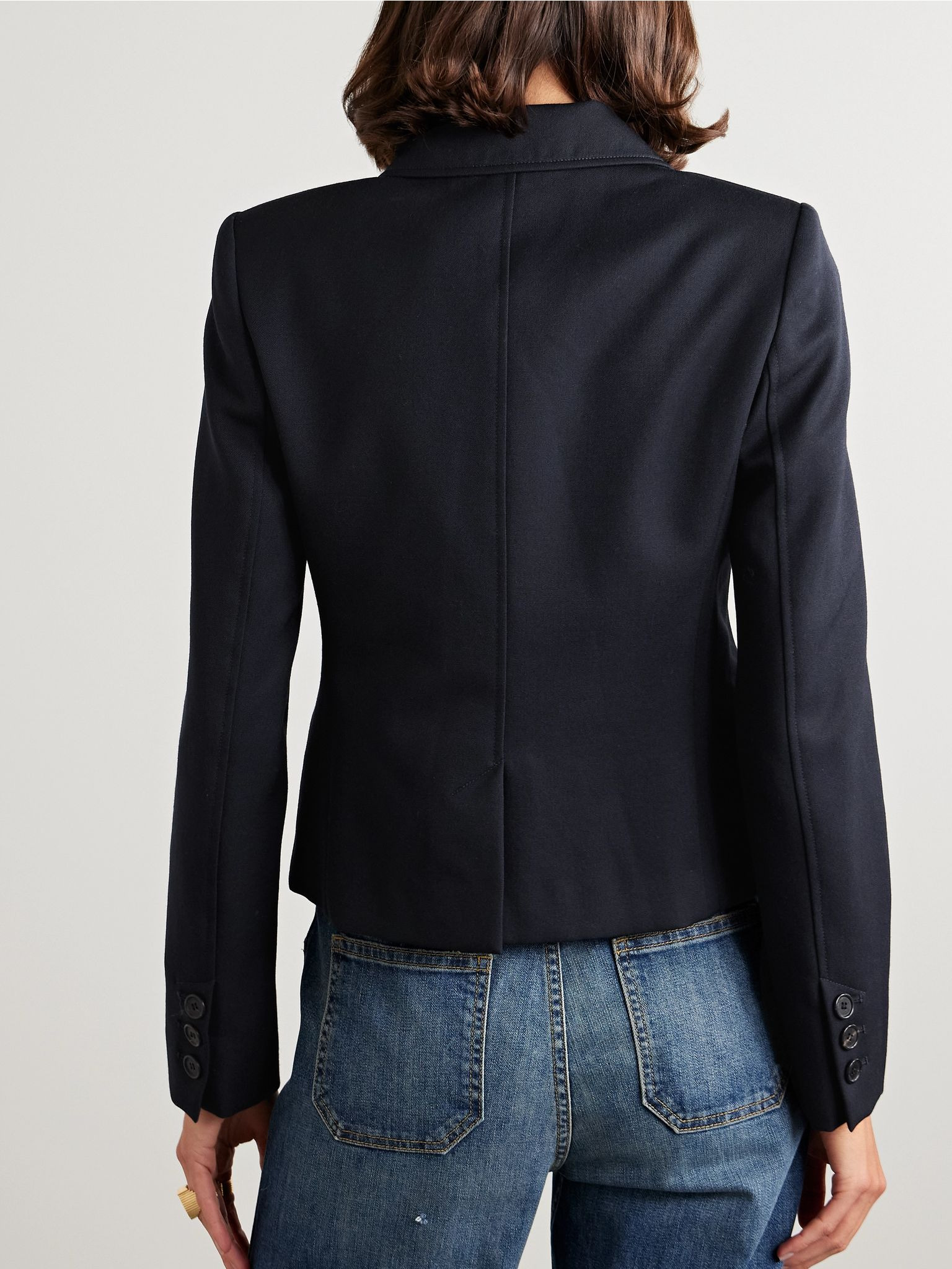 Jamison wool-twill jacket Midnight blue - 4