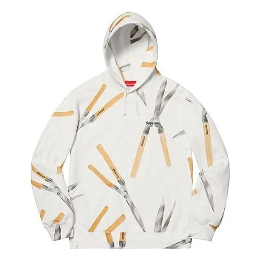 Supreme SS19 Shears Hooded Sweatshirt White SUP-SS19-161 - 1