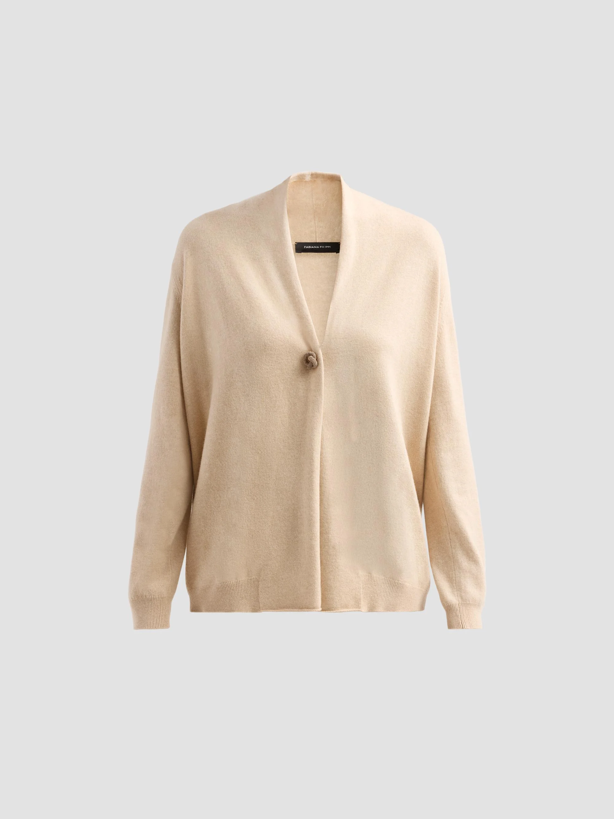 Women's Platinum Virgin Wool-Blend Cardigan - Vimini - 1
