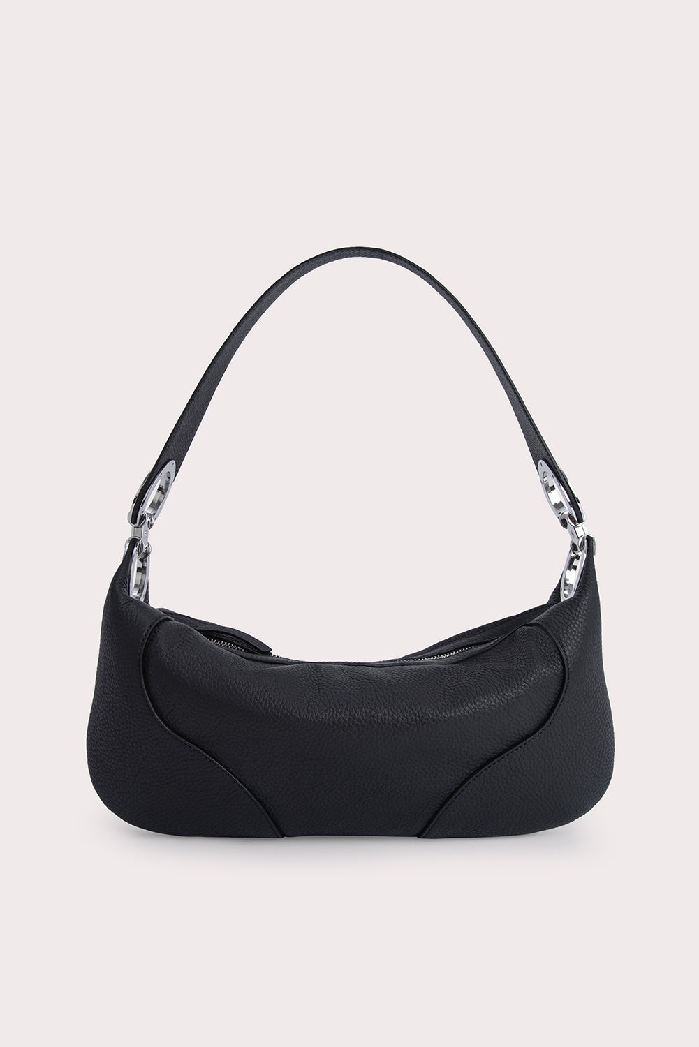 AMIRA BLACK FLAT GRAIN LEATHER - 1