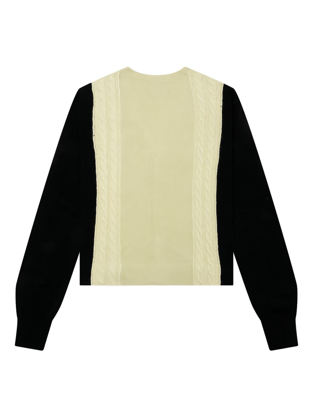 cable-knit panelled cardigan - 2