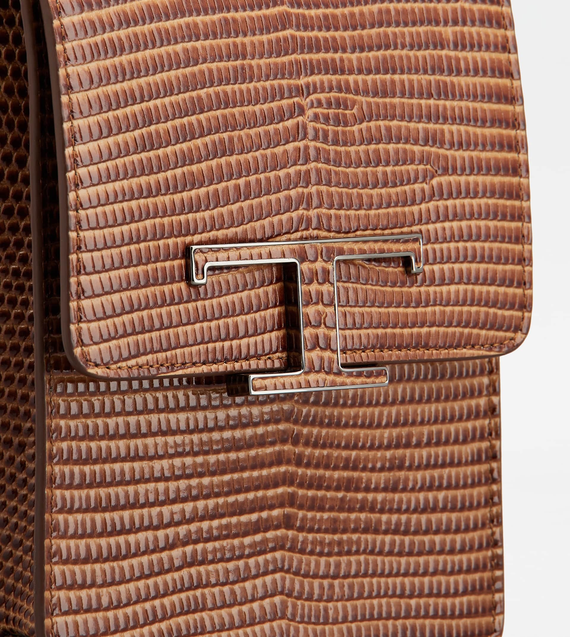 T TIMELESS BAG IN LEATHER MICRO - BROWN - 6