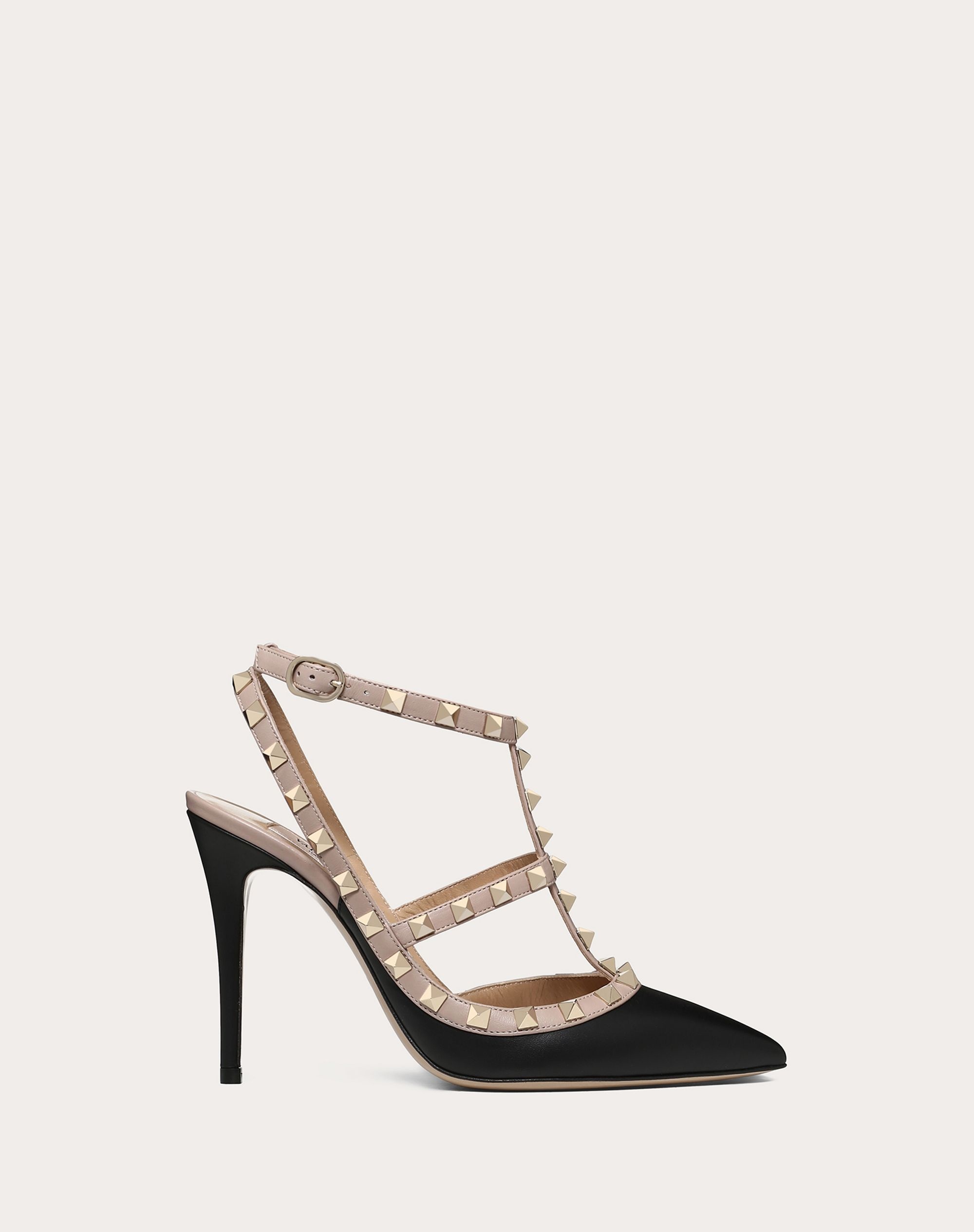 Rockstud ankle strap pump 100 mm - 1