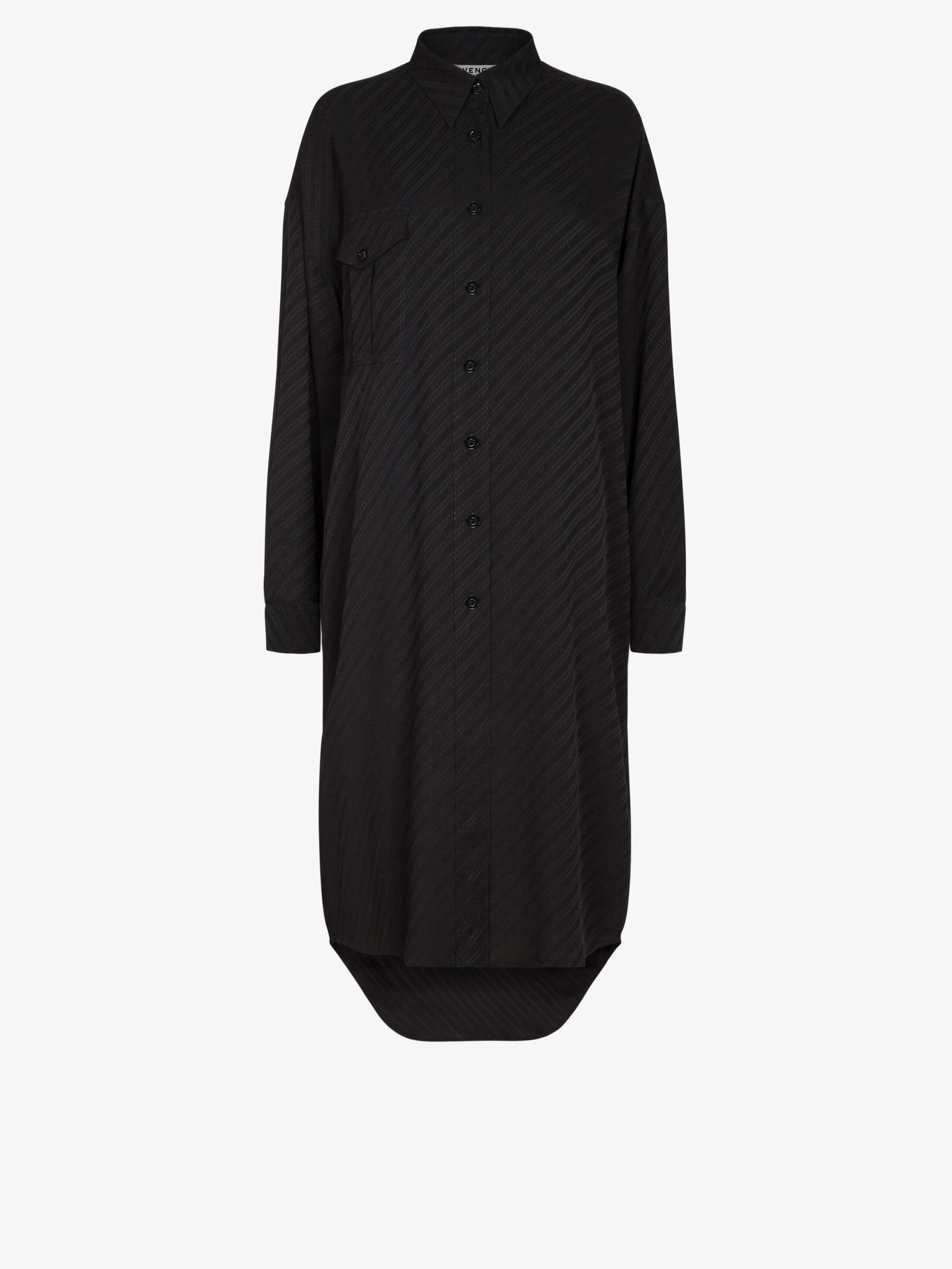 GIVENCHY Chain oversized shirt dress in jacquard - 1