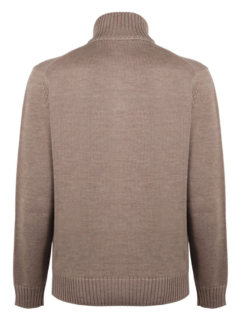 SLOWEAR button high-neck cardigan outlook