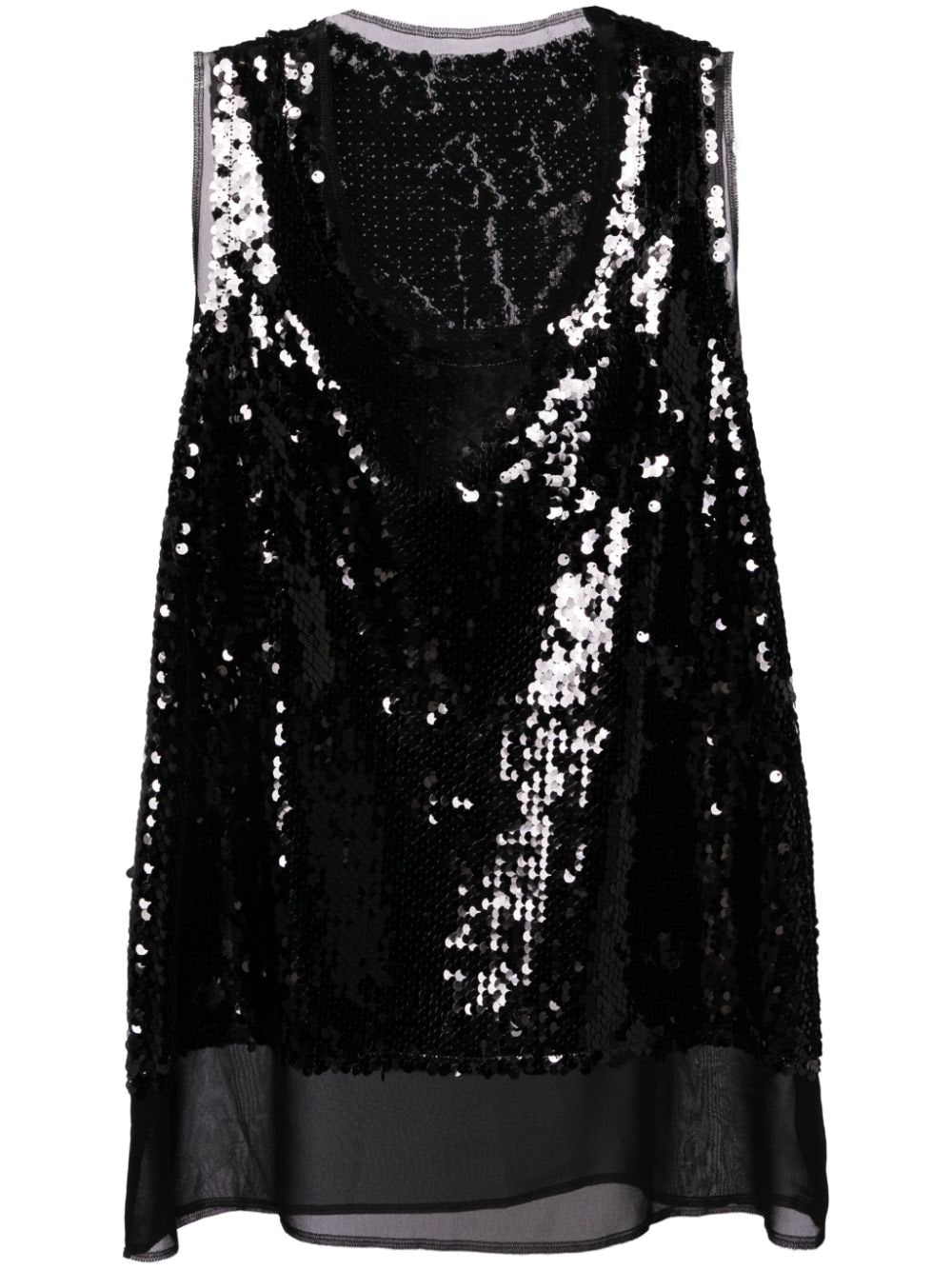 sequined tank top - 1