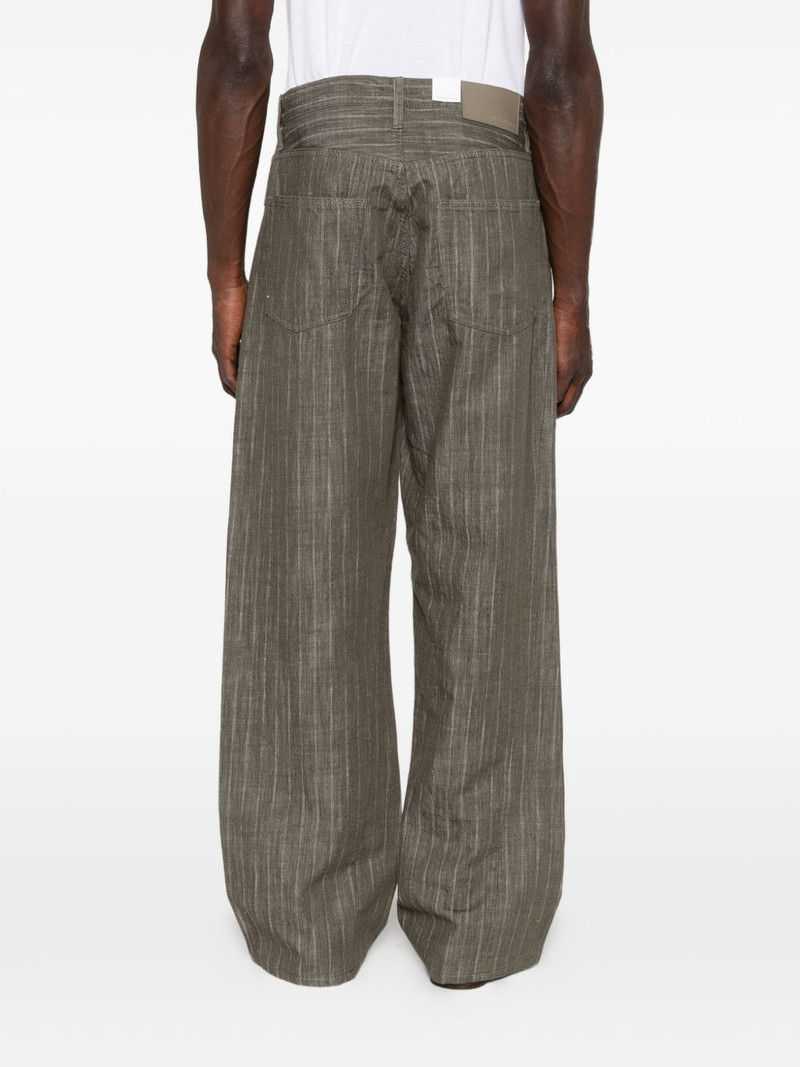 Wide Twist striped straight jeans 4