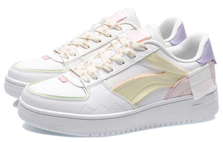 (WMNS) Li-Ning Sport Leisure 'White Yellow Pink' AGCQ378-7 - 3