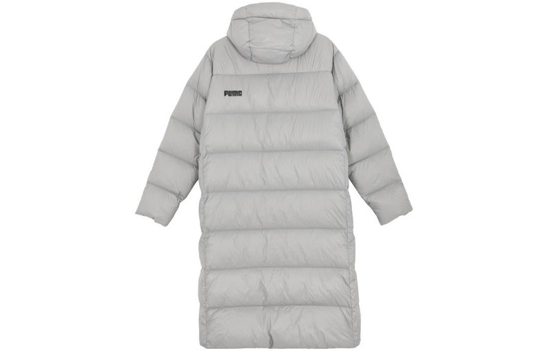 PUMA PUMA Lightweight Hooded Down Coat 'Grey' 678345-14 outlook