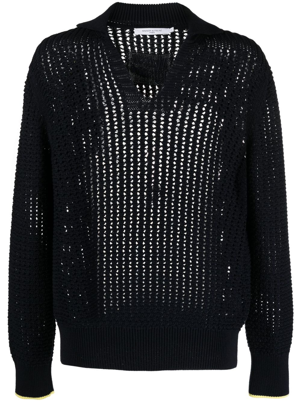V-neck knit jumper - 1