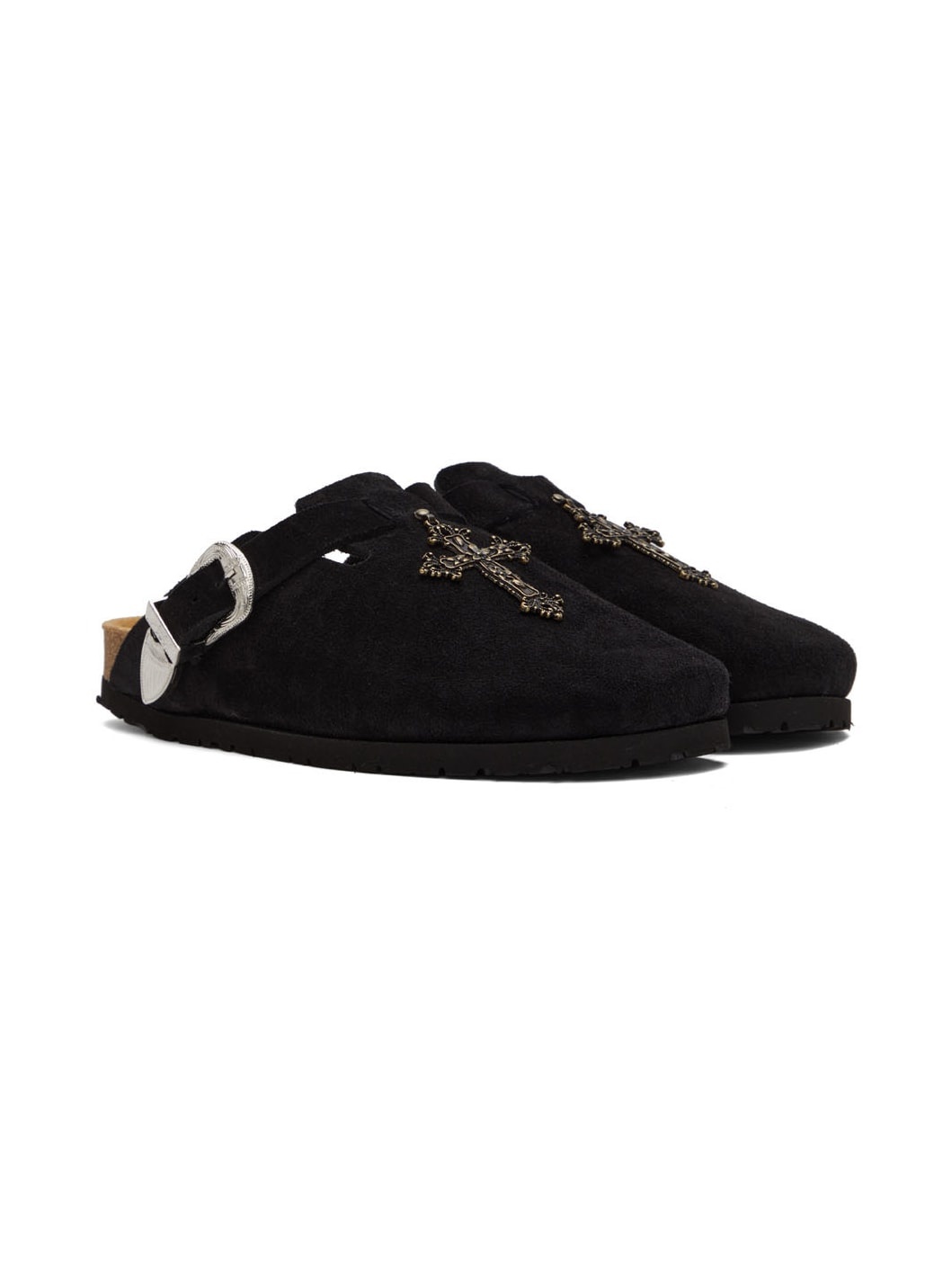 Black Clog Sandals - 4