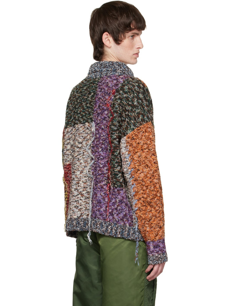 Mutilcolor Croydon Patchwork Cardigan 3