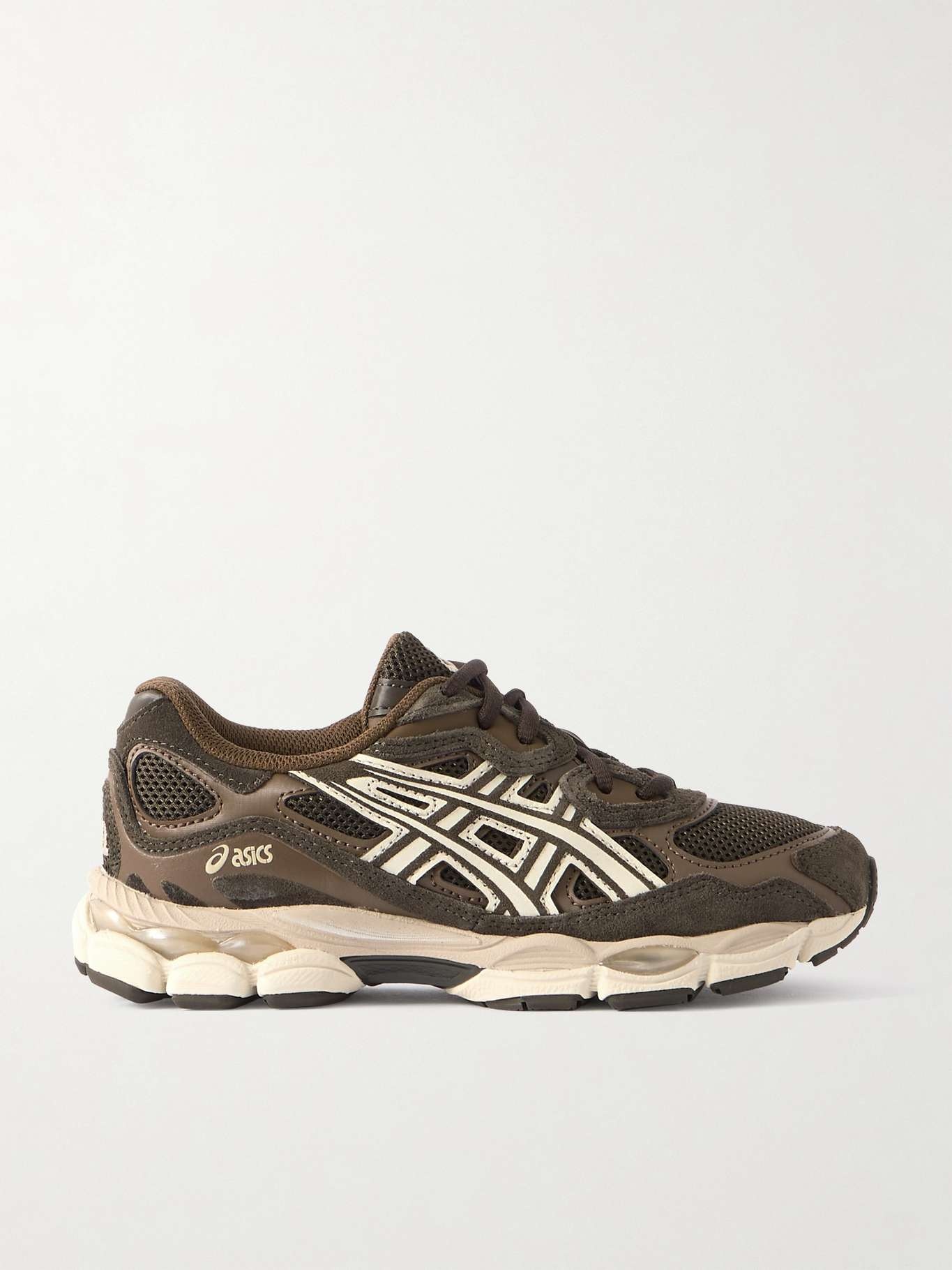 GEL-NYC leather and suede-trimmed mesh sneakers - 1