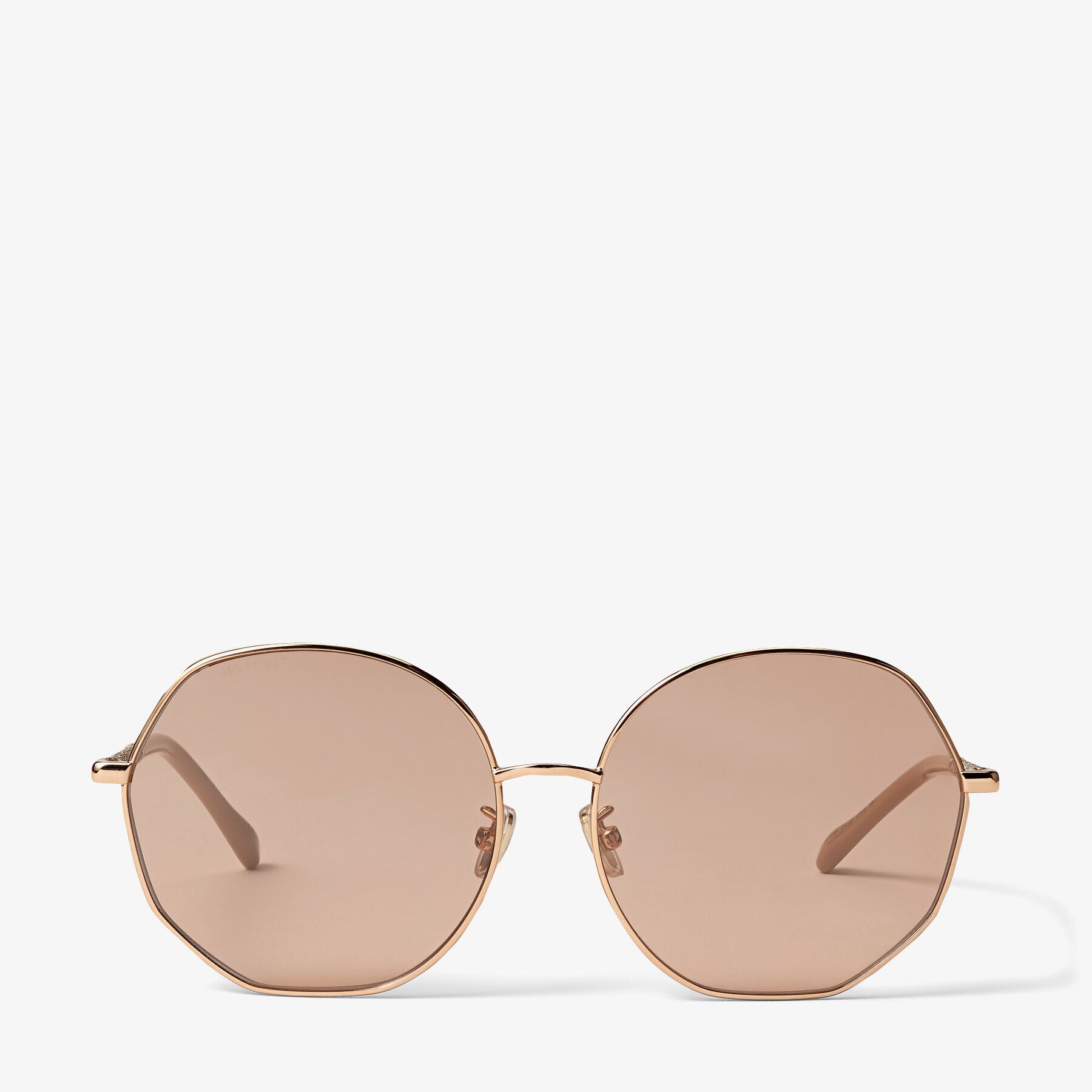 Coral
Copper Gold Sunglasses with Glitter - 1