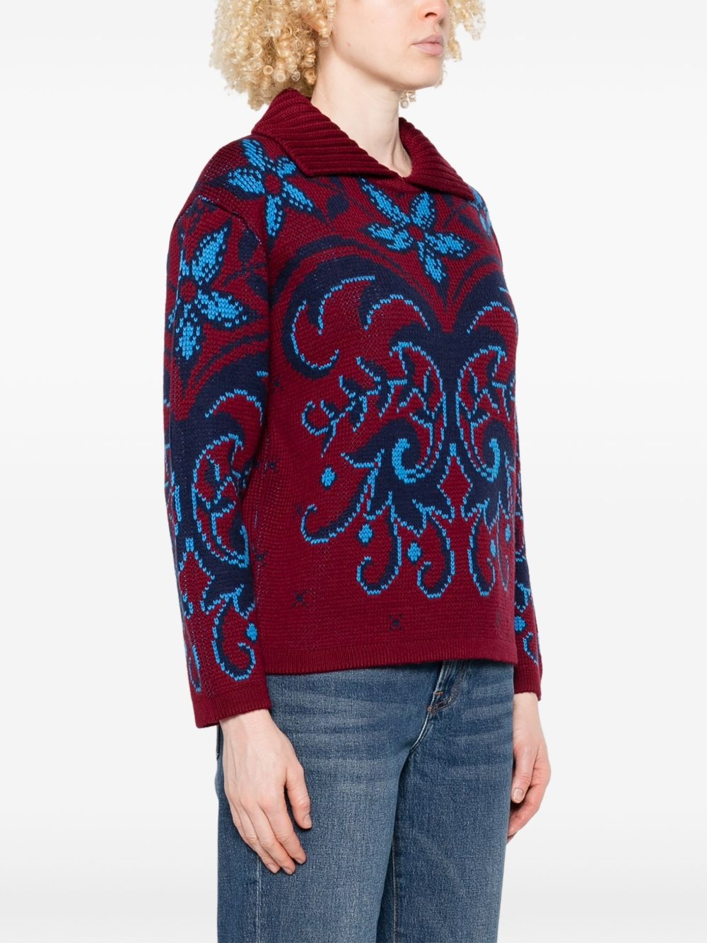 patterned sweater - 3