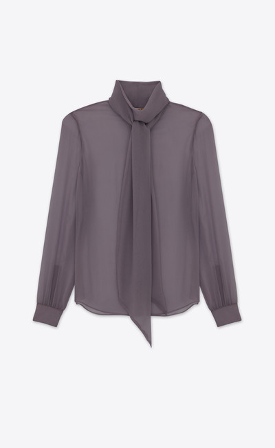 SAINT LAURENT blouse in silk muslin crepe outlook