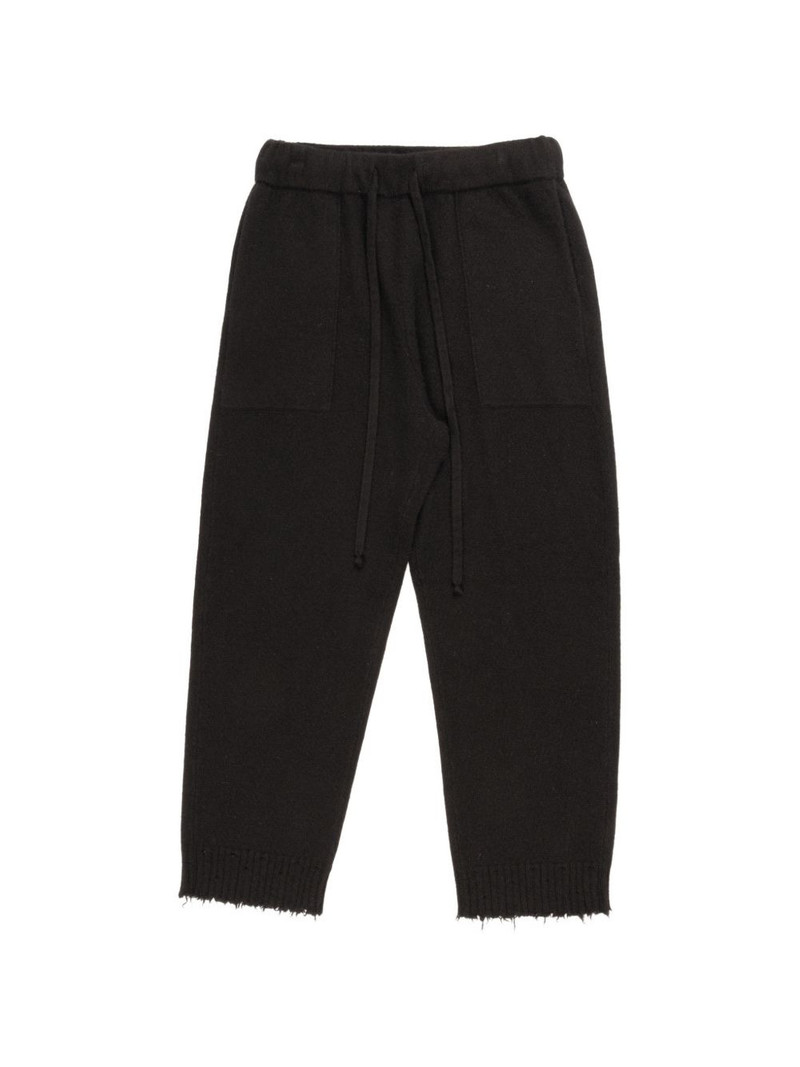 raw-hem track pants 1