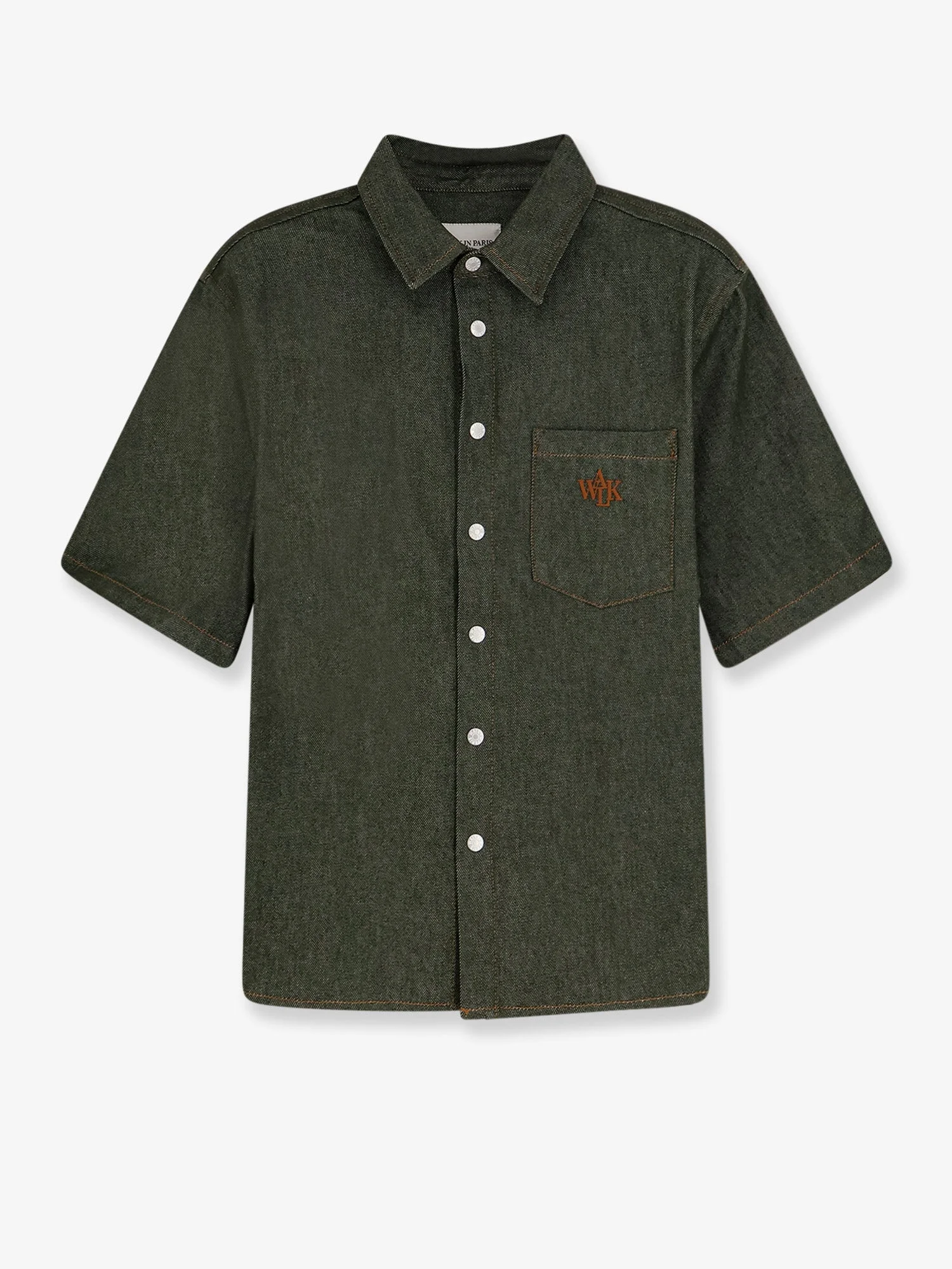 Walk In Paris Green Denim Shirt - 1